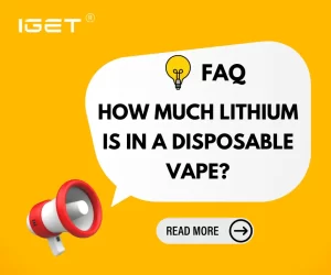 how much lithium is in a disposable vape