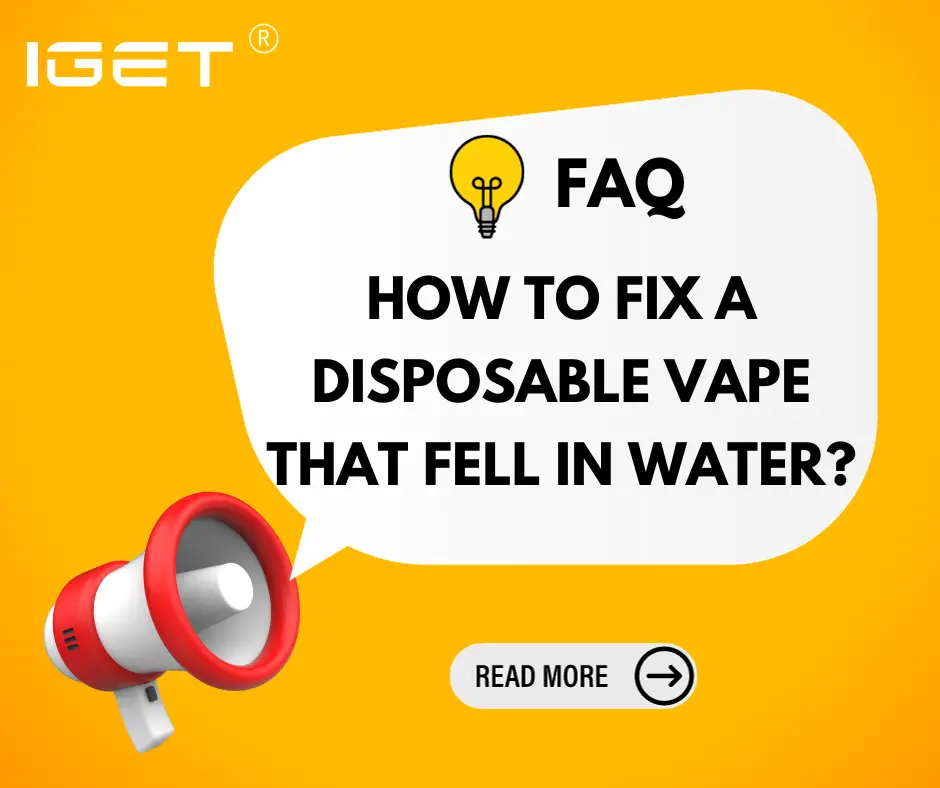 how to fix a disposable vape that fell in water