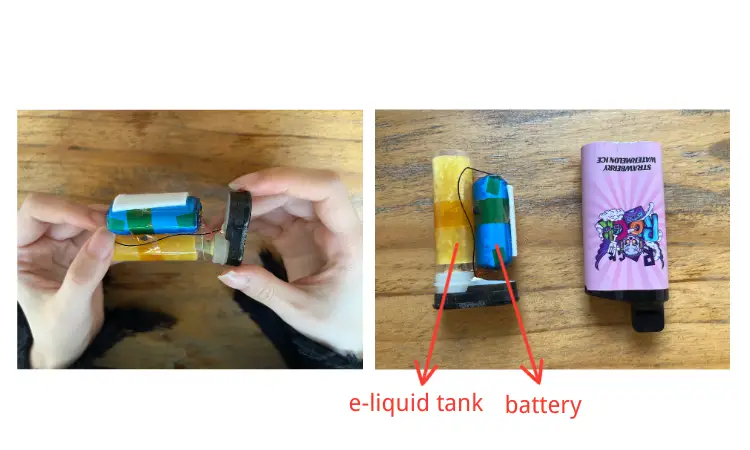 how to recharge a disposable vape locate the battery of the disposable vape