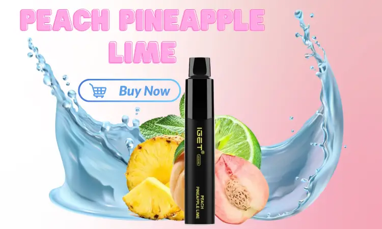 IGET Legend peach pineapple lime flavour