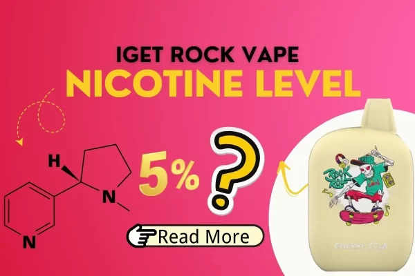 IGET Rock Vape Nicotine: Display