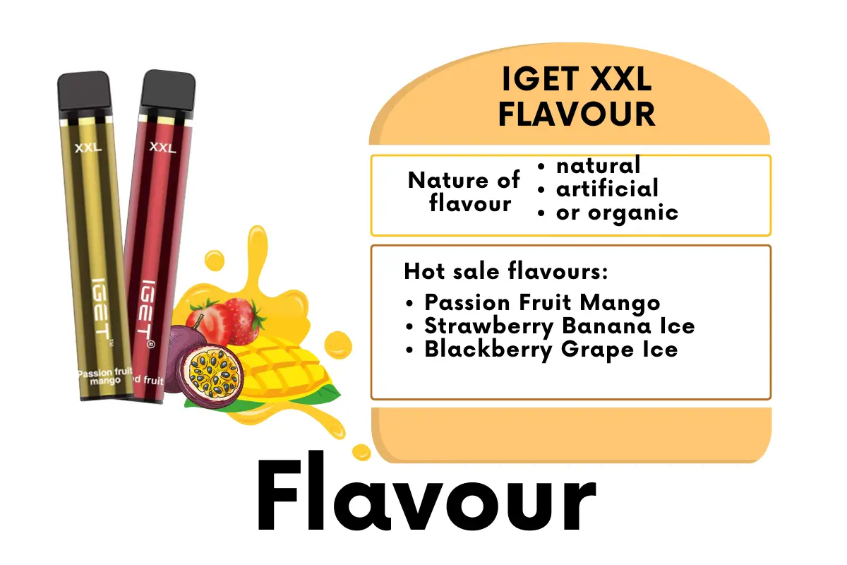 IGET XXL flavour ingredient