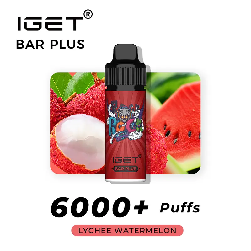 lychee watermelon iget bar plus vape kit