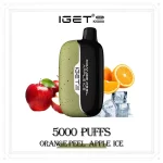 orange peel apple ice IGET Moon k5000 puffs