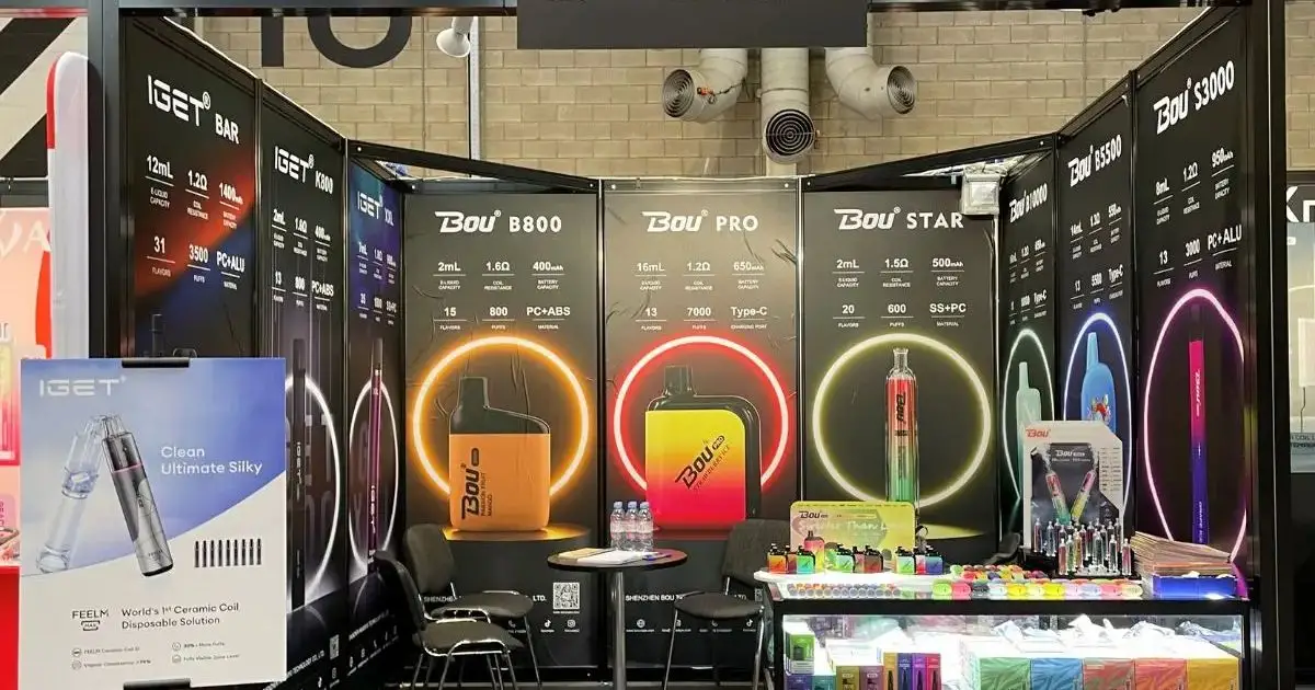 IGET vs ELF Bar: product launch display