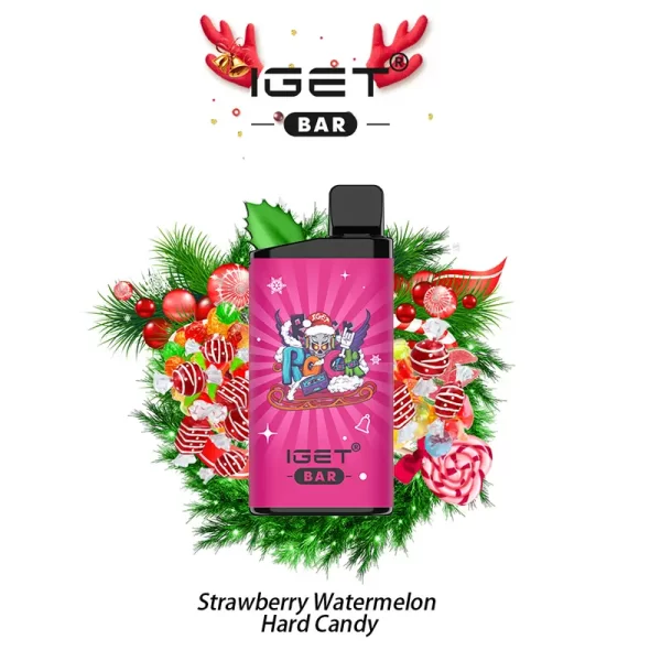 strawberry watermelon hard candy iget bar 3500 puffs